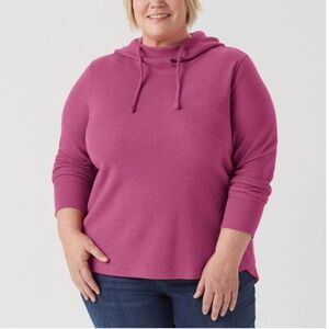 Duluth Trading NWT Thermal Hoodie Long Sleeve Women's Size Large in Purple